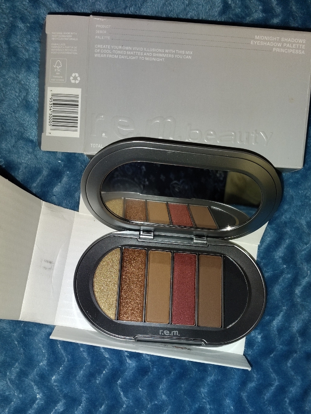 r.e.m. beauty Warm Metallic & Neutral Eyeshadow Palette - Gold, Brown, Copper
